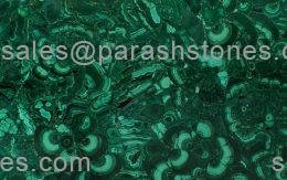 picture of malachite precious gemstone slab, tiles & surface in flower pattern