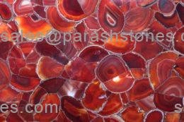 picture of red carnelian slab, surface & tiles