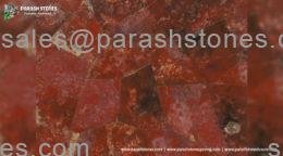 picture of red jasper slab, tiles & surface