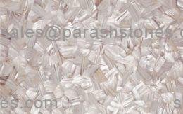 picture of river shell white tiles, slab & surface in random pattern