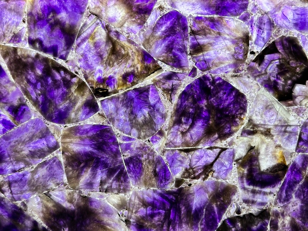 Amethyst slab backlit View-image