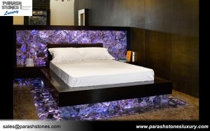 Amethyst Bed Decor