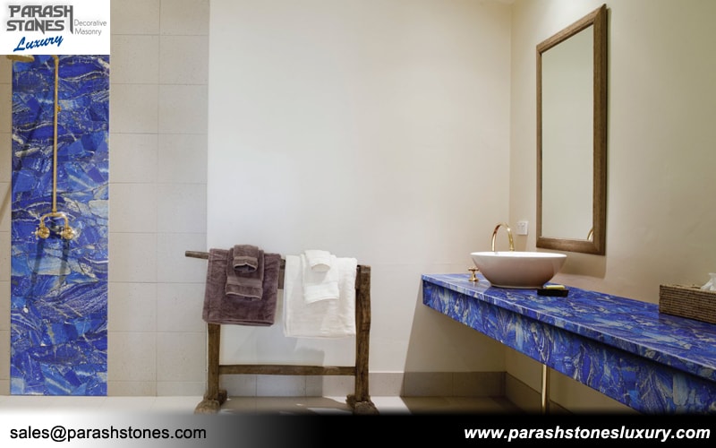 Lapis Lazuli Furniture Counter Top Tiles Manufacturer From India