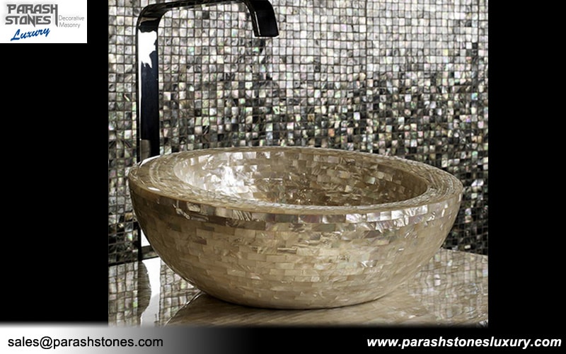 Mother Of Pearl Wash Basin