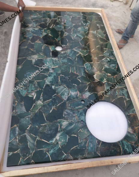 Angel-Jasper-Gemstone kitchen counter top