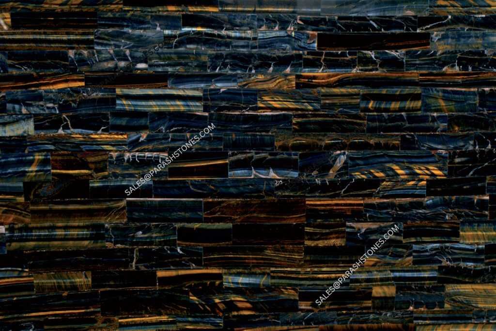 Picture of blue tiger eye slab & surface