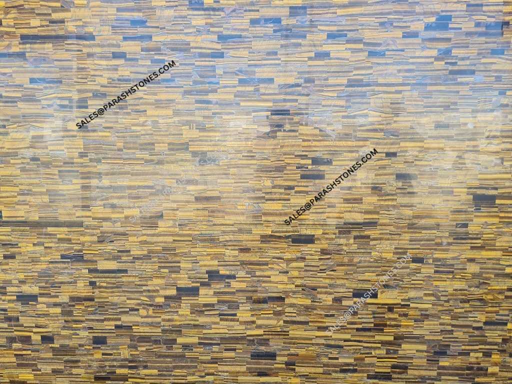 Picture of golden tiger eye slab & surface