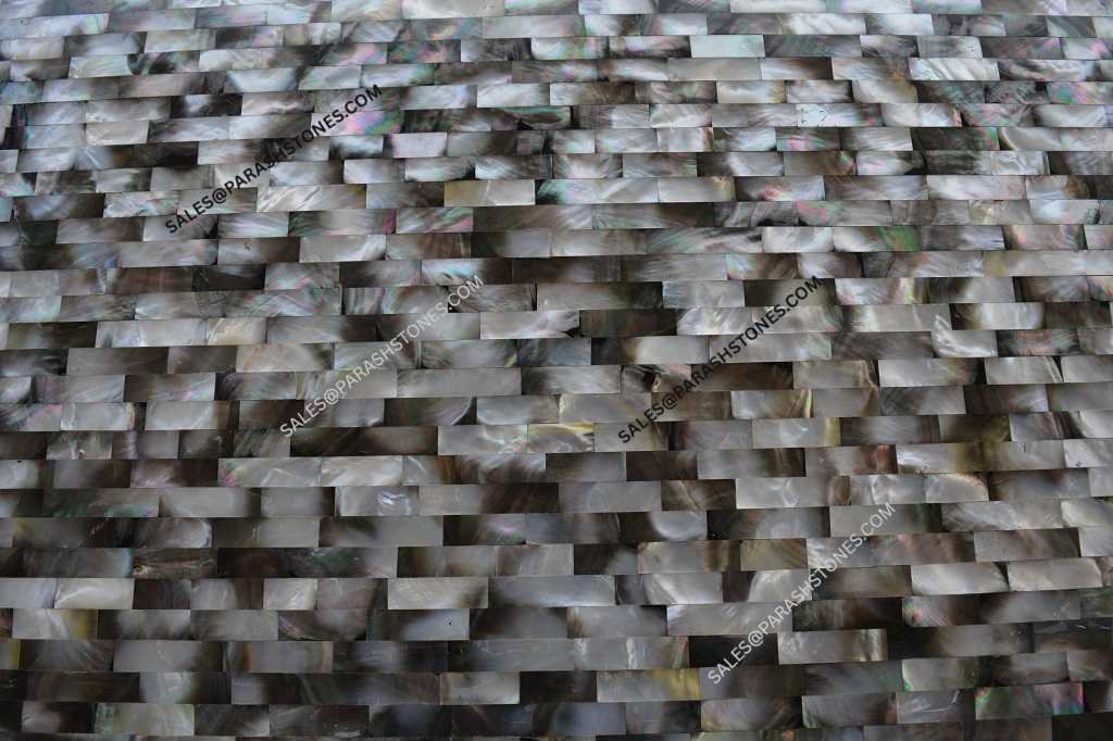 Picture of mother of pearl surface in brick pattern slab-4