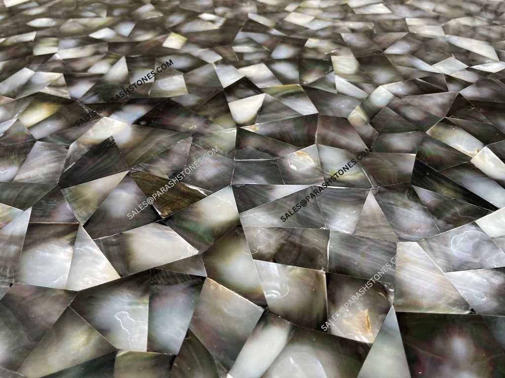 Mother Of Pearl Black Random Pattern tile-2