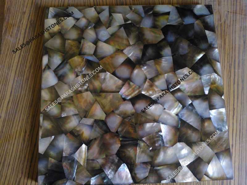 Mother Of Pearl Black Random Pattern slab design