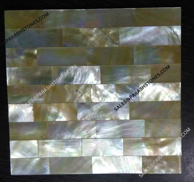 Mother of pearl picture in brick design-slab-2
