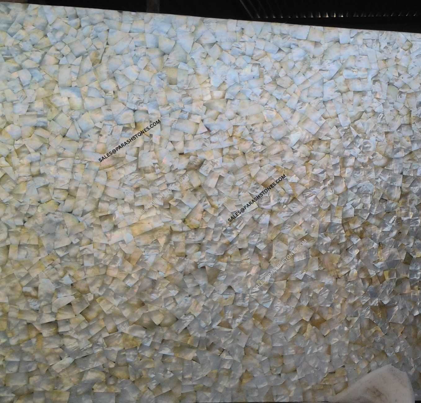 Mother Of Pearl Yellow Random Pattern slab-5
