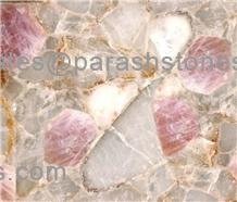 Picture of picasso quartz semi precious gemstone surface, slab & tiles