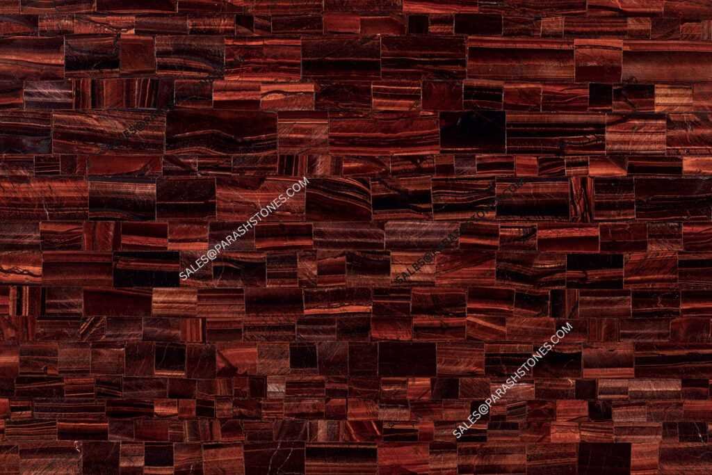 Red tiger eye slab-surface