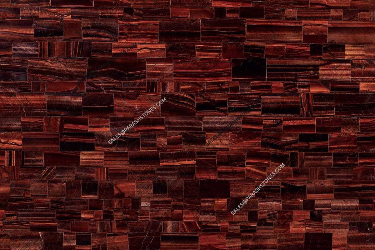 Red tiger eye slab-surface