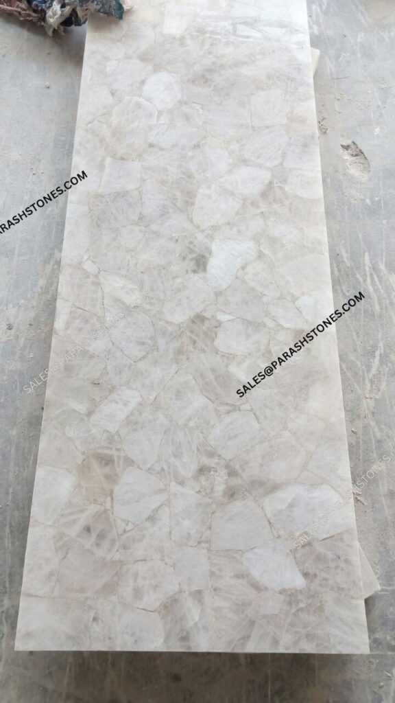 Snow White Quartz slab