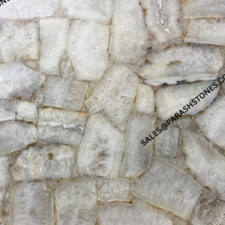 White Gava Agate