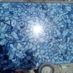 Blue agate slab large size 2