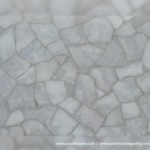 picture of white quartz slab, tiles & surface in semi precious gemstone