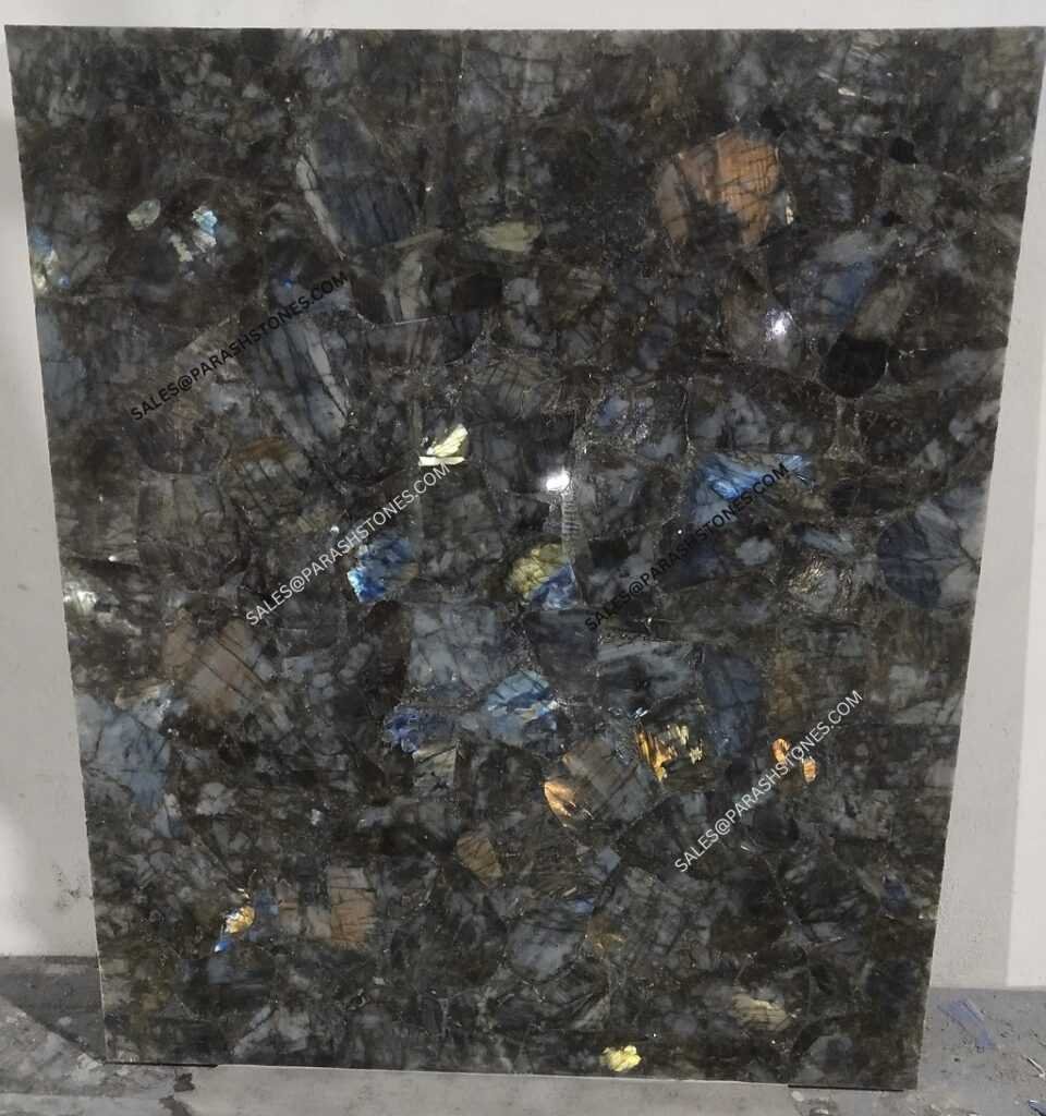 Labradorite slab