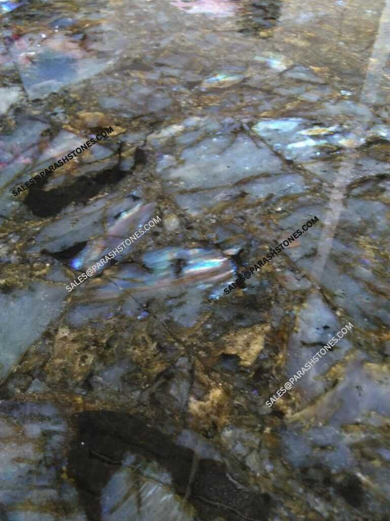 Labradorite slabs
