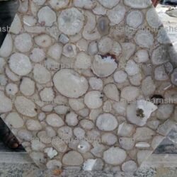 White agate coffee table