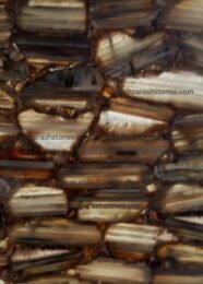 Premium Banded Black Agate slab tile