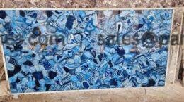Premium Botswana Blue Agate Stone for Countertops and Walls