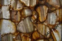 Brown Banded Agate slab tile for countertops and backsplashes