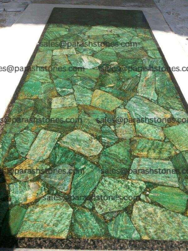 Russian Serpentine slab surface and tiles