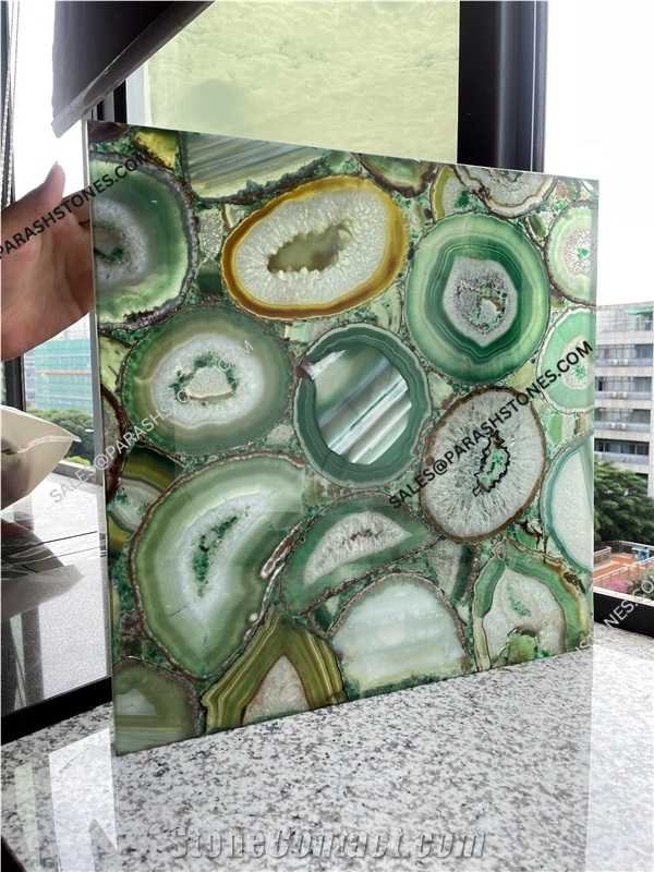 Brazil Green Agate Tile