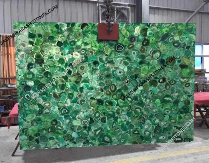 Brazil Green Agate Slab