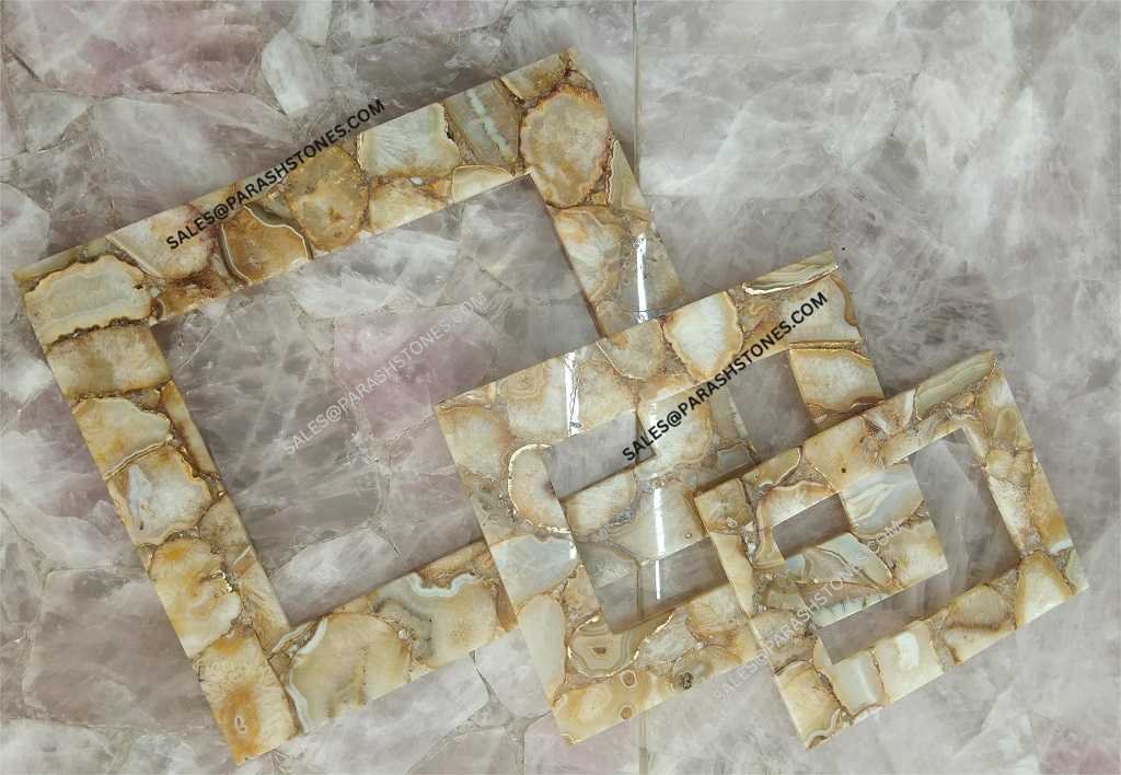 Brown Yellow Agate frame