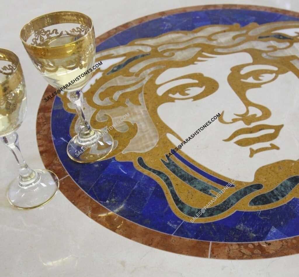 Gemstone Inlay tile Work