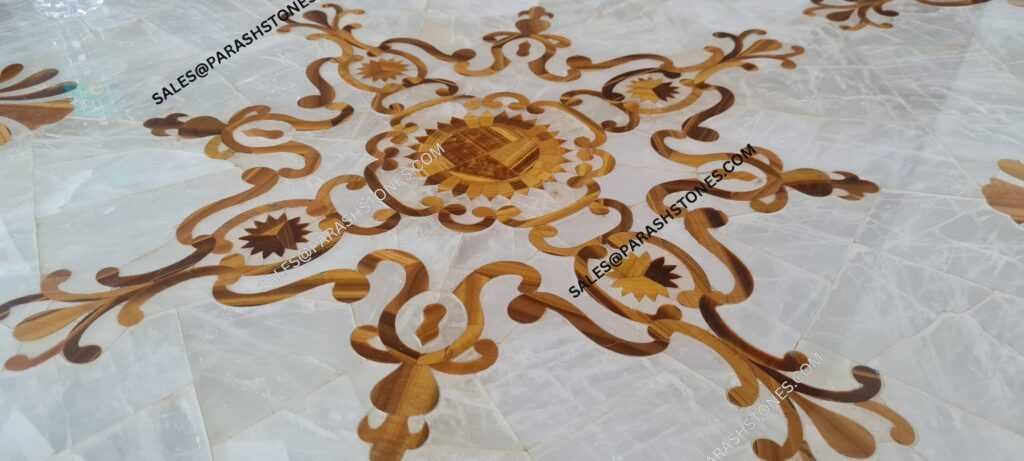Gemstone Inlay tile Work