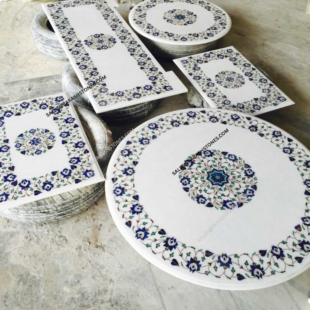 Gemstone Table Tops Inlay Work
