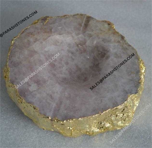 Pink Quartz Ash Tray