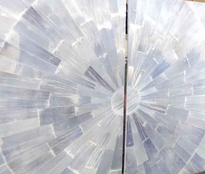 Selenite  Slab  Countertop and Tiles