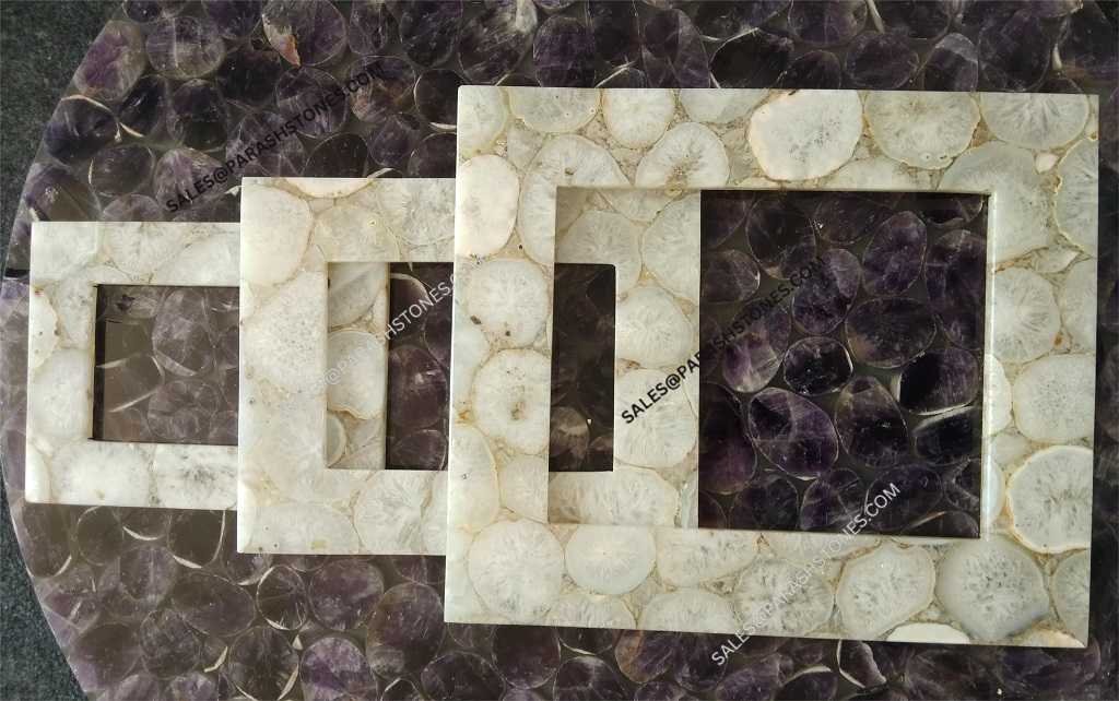 White Agate Frames