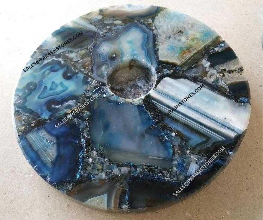 Semi-Precious Candle Stands