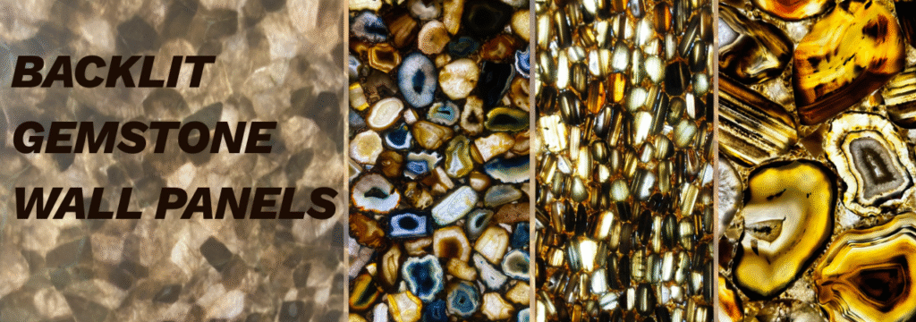 Backlit Gemstone Wall Panels