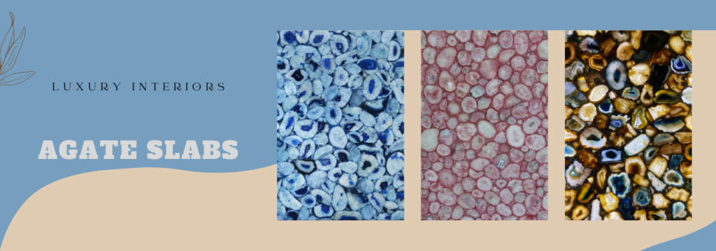 Grey agate slabs Amsterdam