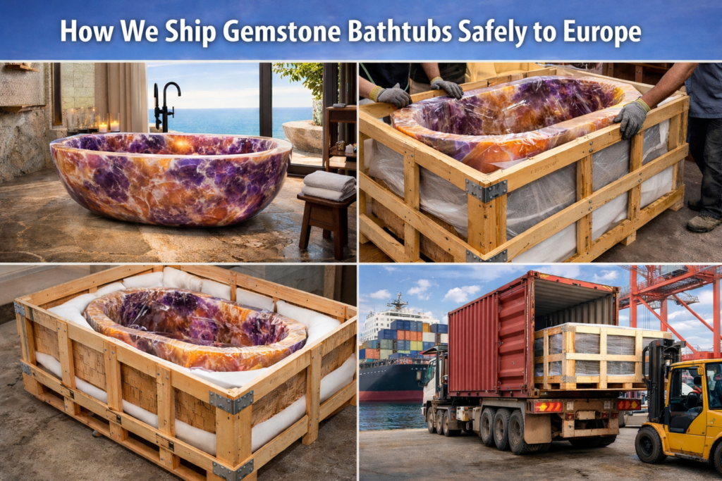 Shipping Stone Bathtubs to Europe
